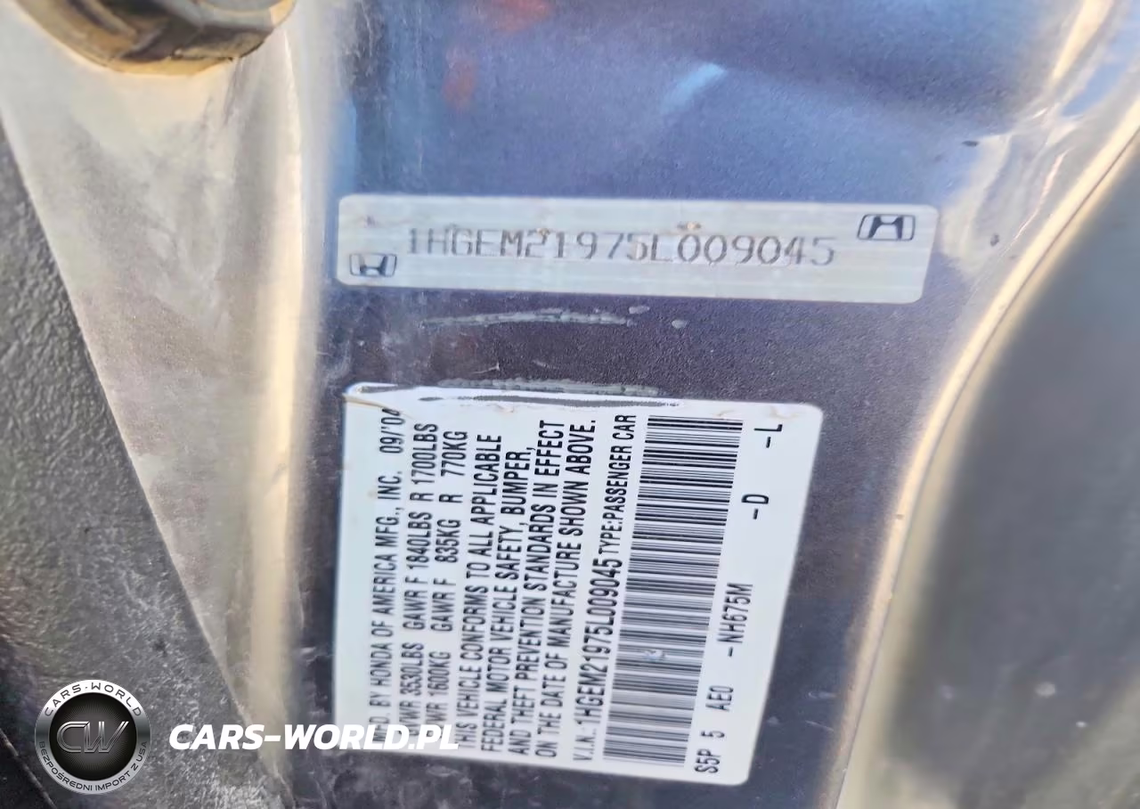 2005 Honda Civic Ex VIN:1HGEM21975L009045 - 12