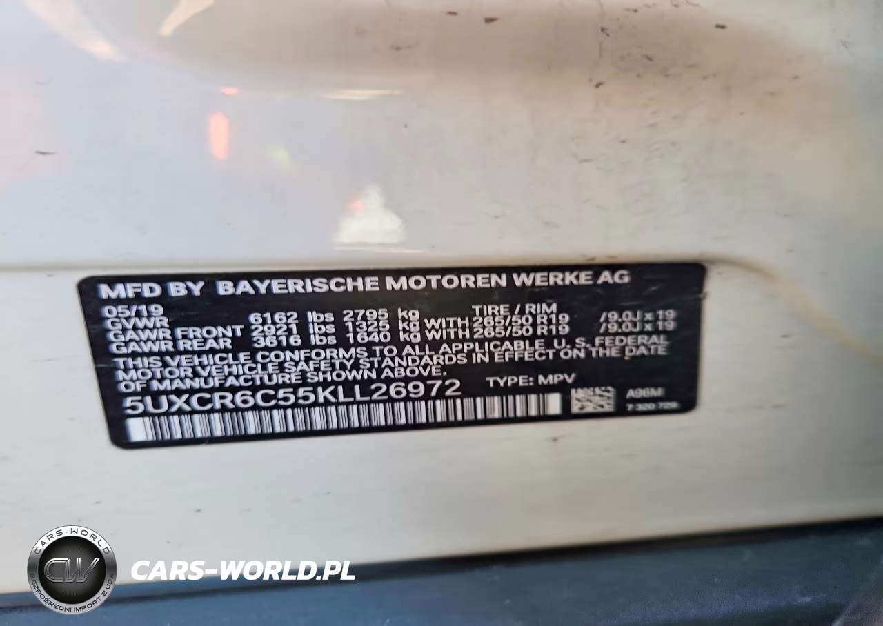 2019 BMW X5 xDrive40I VIN:5UXCR6C55KLL26972 - 13