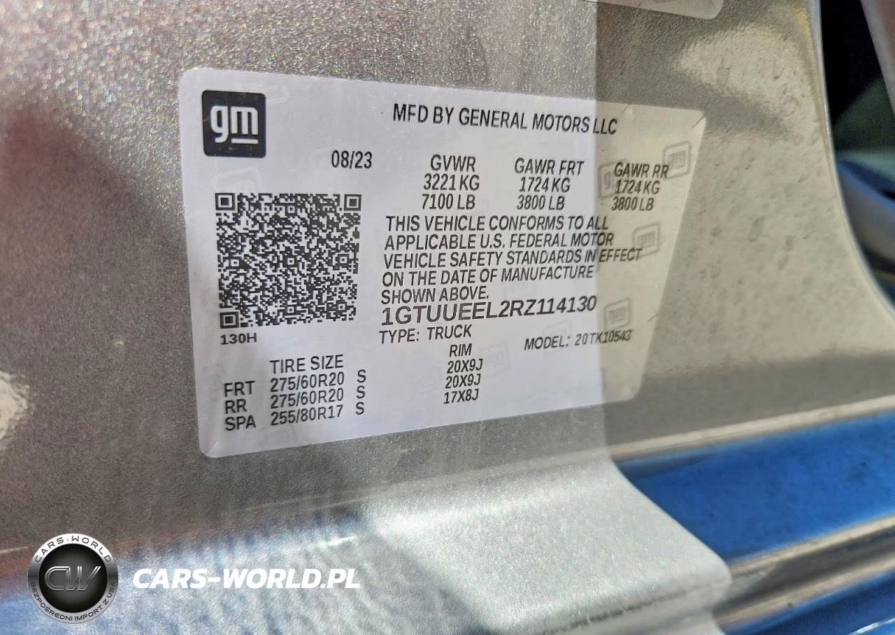 2024 GMC Sierra K1500 At4 VIN:1GTUUEEL2RZ114130 - 12