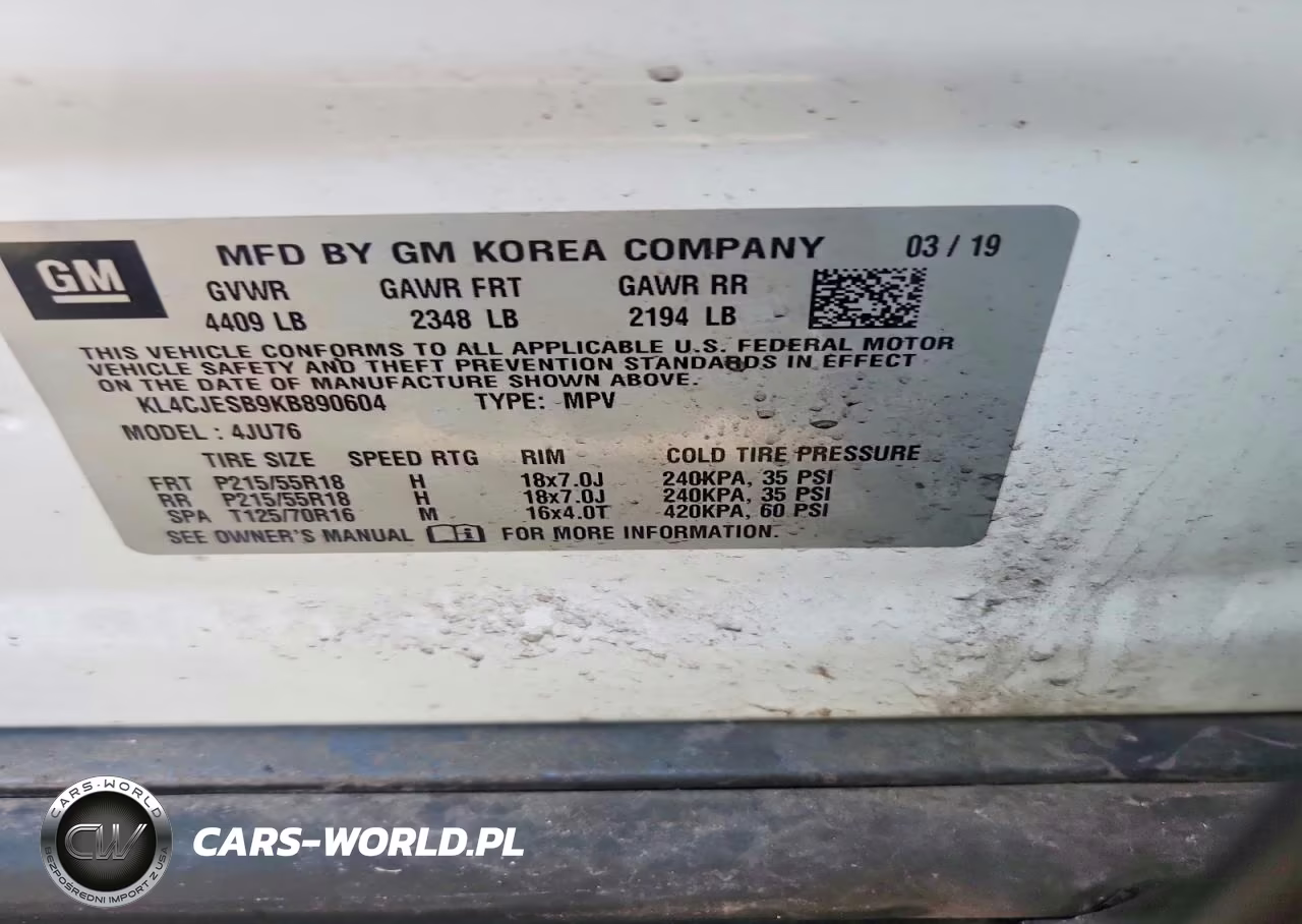 2019 Buick Encore Preferred VIN:KL4CJESB9KB890604 - 13