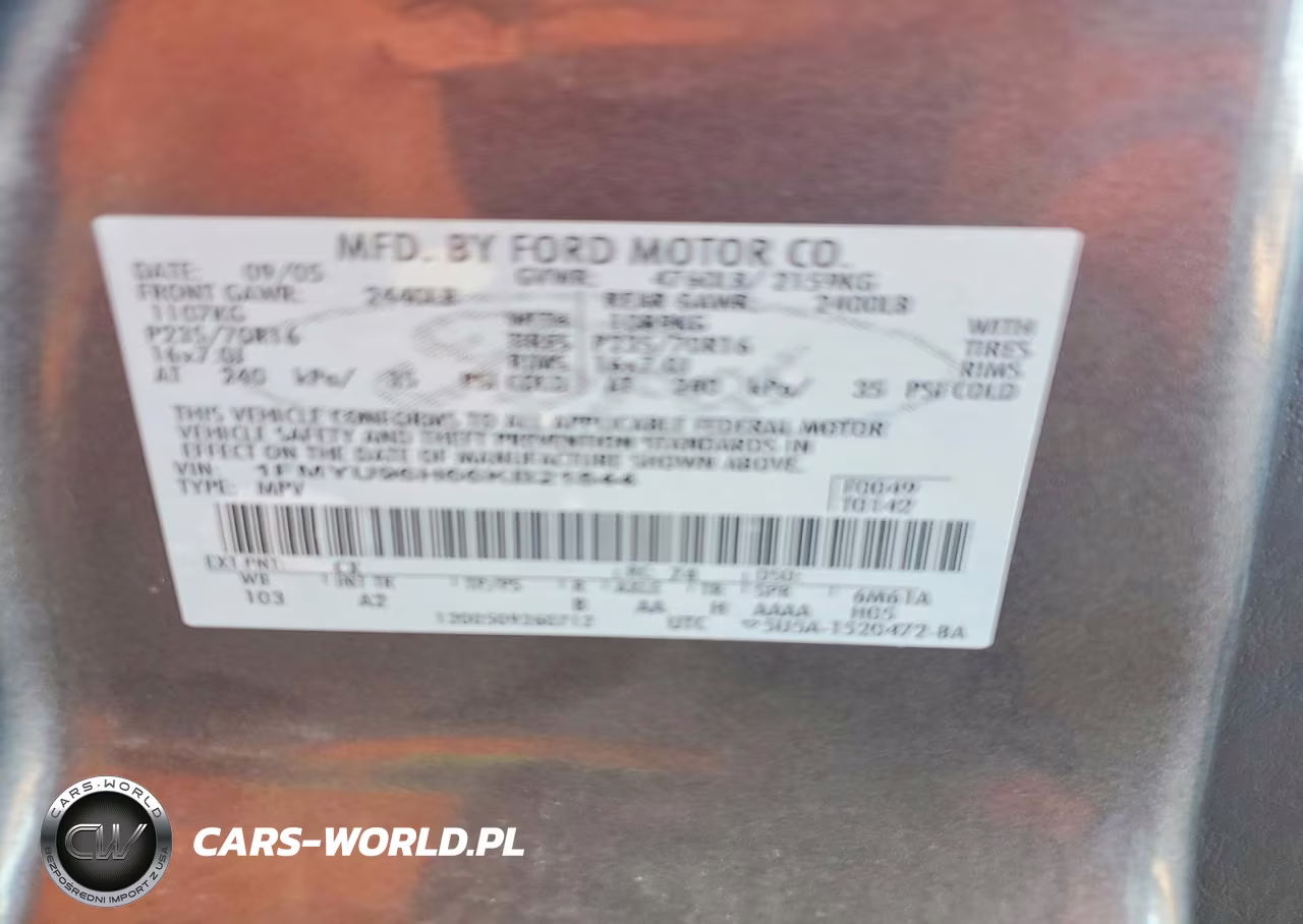 2006 Ford Escape Hev VIN:1FMYU96H66KB21844 - 13