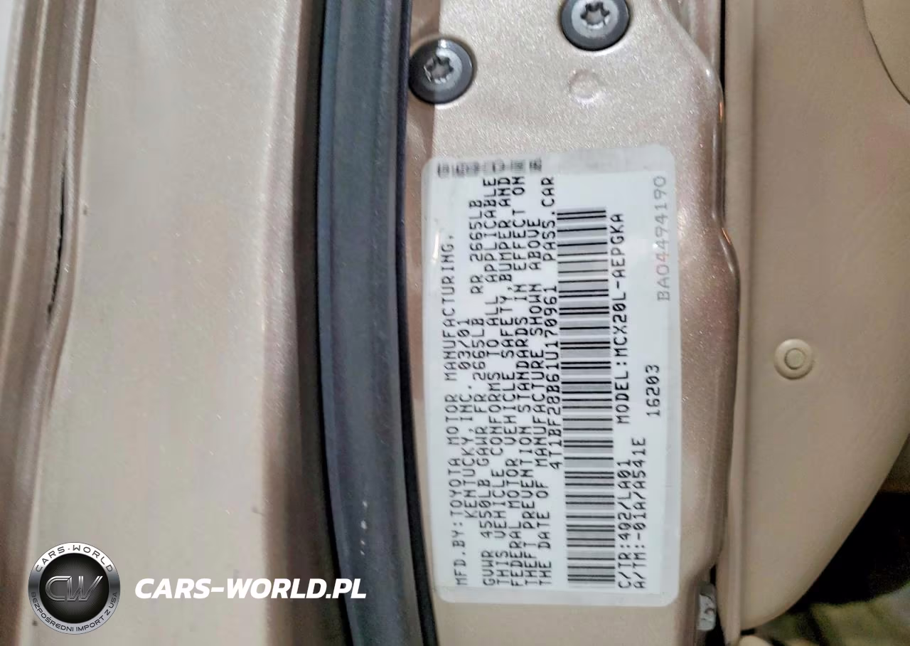 2001 Toyota Avalon Xls VIN:4T1BF28B61U170961 - 12