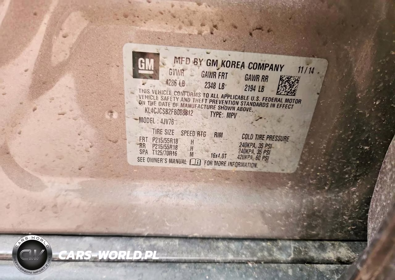2015 Buick Encore VIN:KL4CJCSB2FB088812 - 12