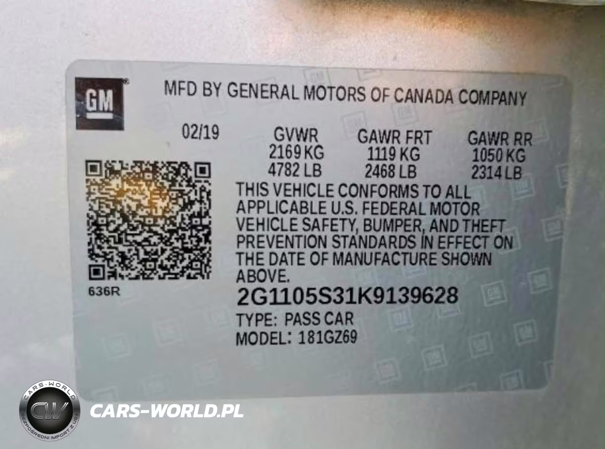 2019 Chevrolet Impala Premier VIN:2G1105S31K9139628 - 10