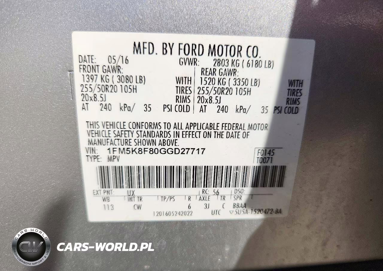 2016 Ford Explorer Limited VIN:1FM5K8F80GGD27717 - 13