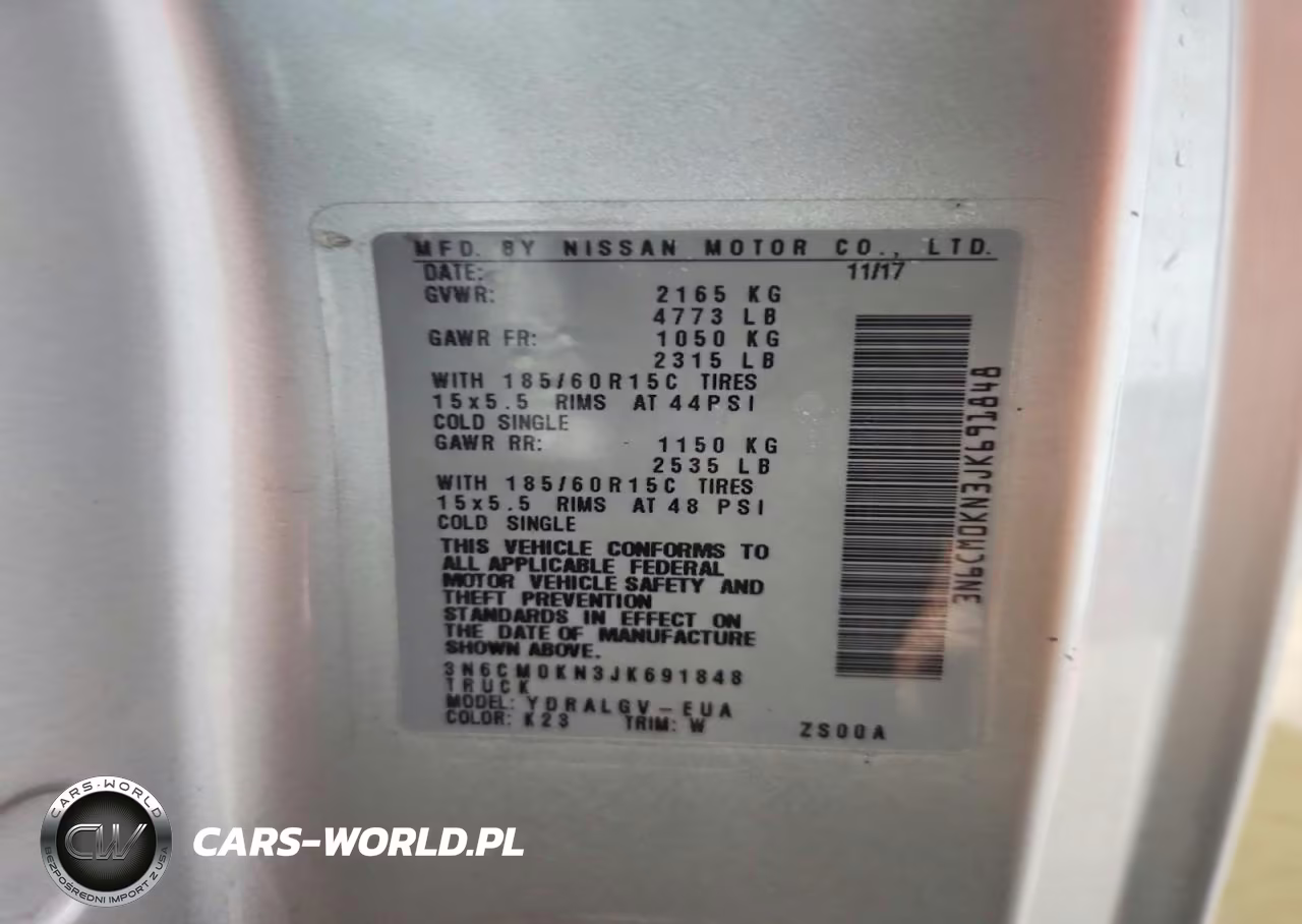 2018 Nissan Nv200 Delivery Van VIN:3N6CM0KN3JK691848 - 13