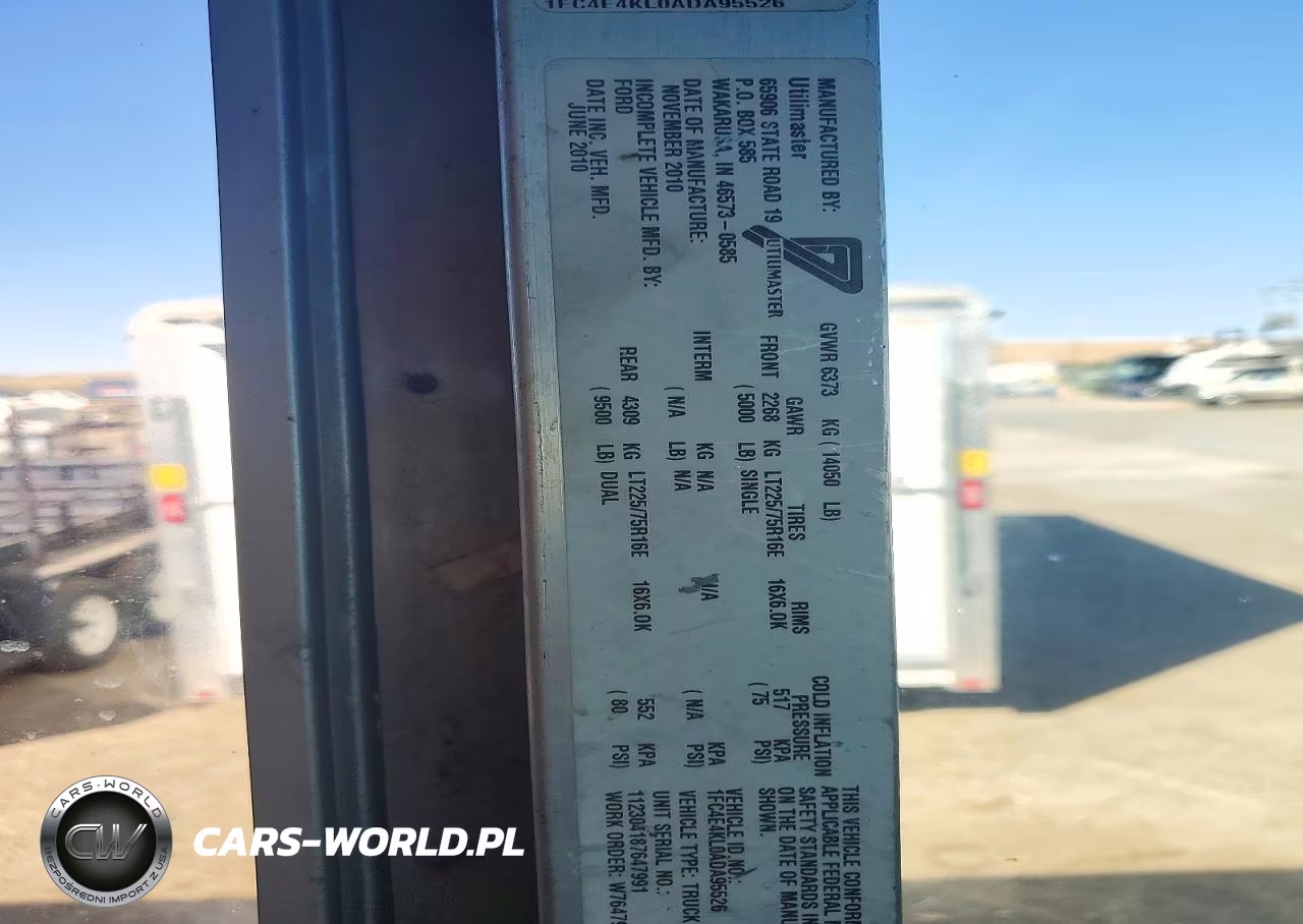 2010 Ford E450 Delivery Truck VIN:1FC4E4KL0ADA95526 - 12