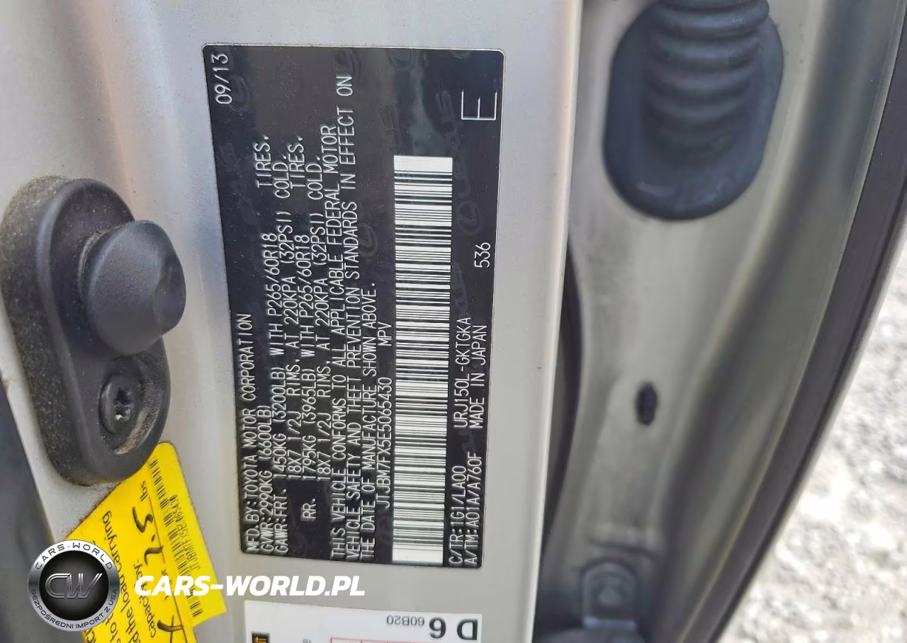 2014 Lexus Gx 460 VIN:JTJBM7FX5E5065430 - 13