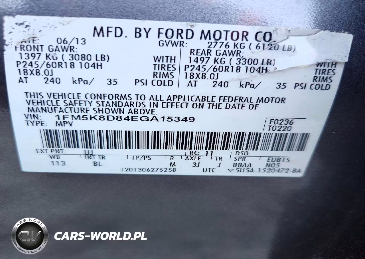 2014 Ford Explorer Xlt VIN:1FM5K8D84EGA15349 - 13
