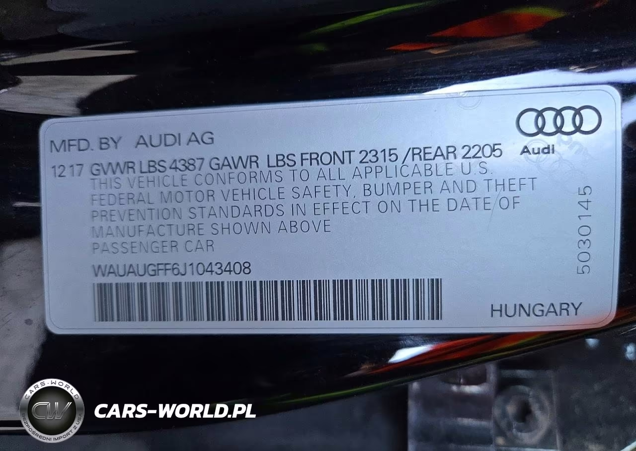 2018 Audi A3 Premium VIN:WAUAUGFF6J1043408 - 12