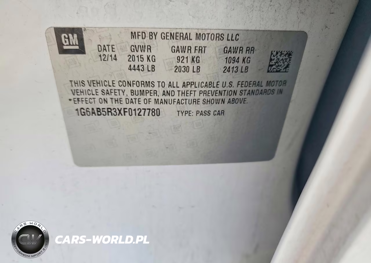 2015 Cadillac Ats Luxury VIN:1G6AB5R3XF0127780 - 13