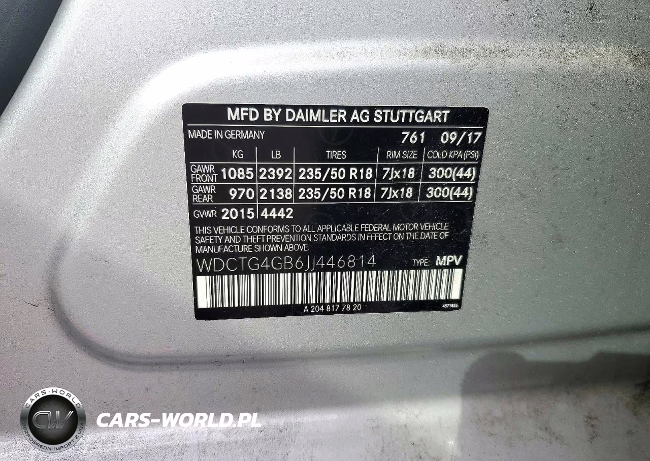 2018 Mercedes-Benz Gla 250 4Matic VIN:WDCTG4GB6JJ446814 - 13
