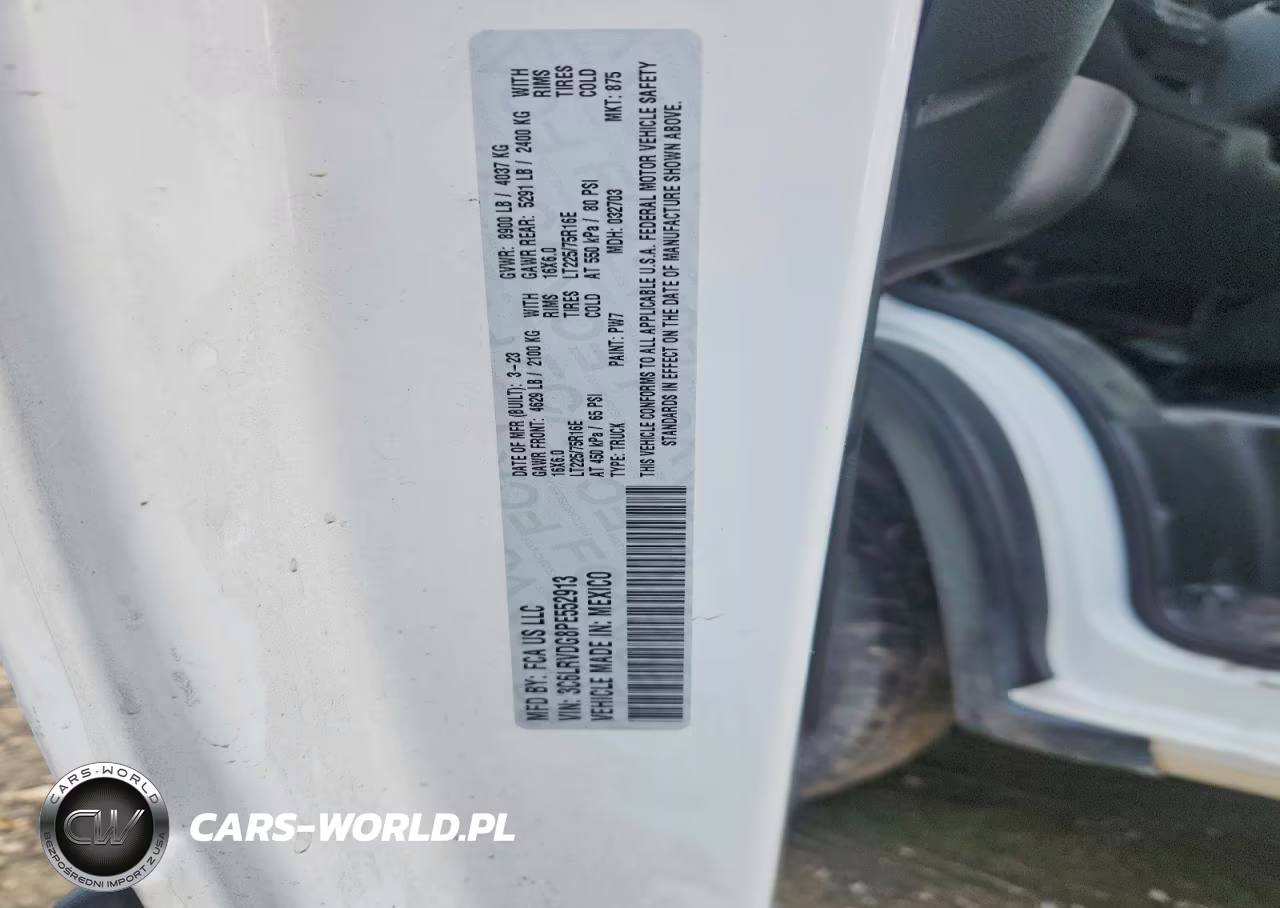 2023 Ram Promaster 2500 Delivery Van VIN:3C6LRVDG8PE552913 - 13