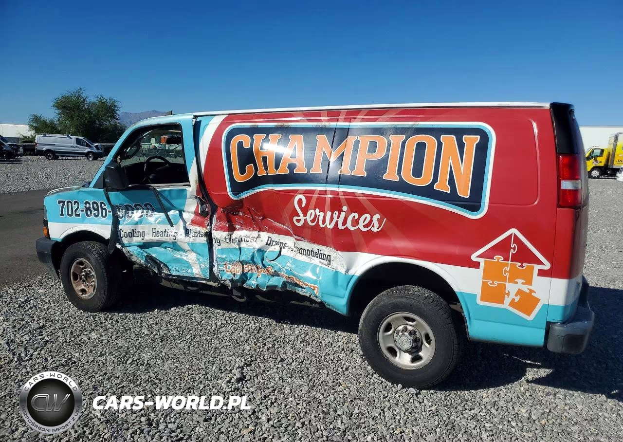 2019 Chevrolet Express 2500 Cargo Delivery Van VIN:1GCWGAFP4K1223011 - 2