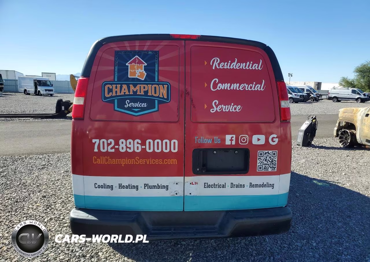2019 Chevrolet Express 2500 Cargo Delivery Van VIN:1GCWGAFP4K1223011 - 6