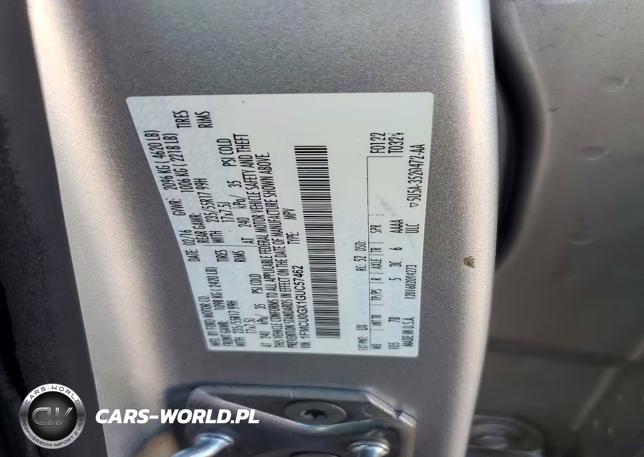 2016 Ford Escape Se VIN:1FMCU0GX1GUC57462 - 13