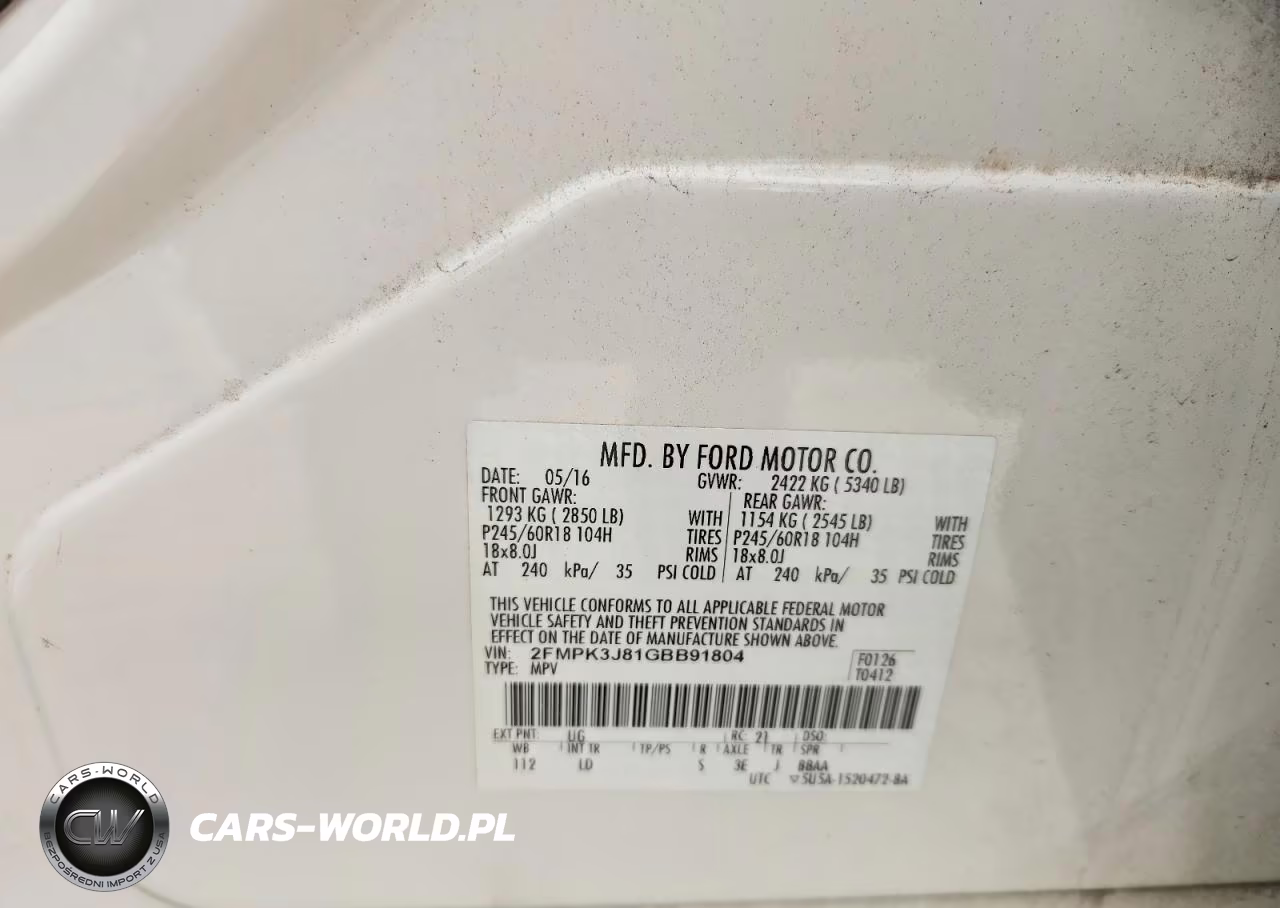 2016 Ford Edge Sel VIN:2FMPK3J81GBB91804 - 13