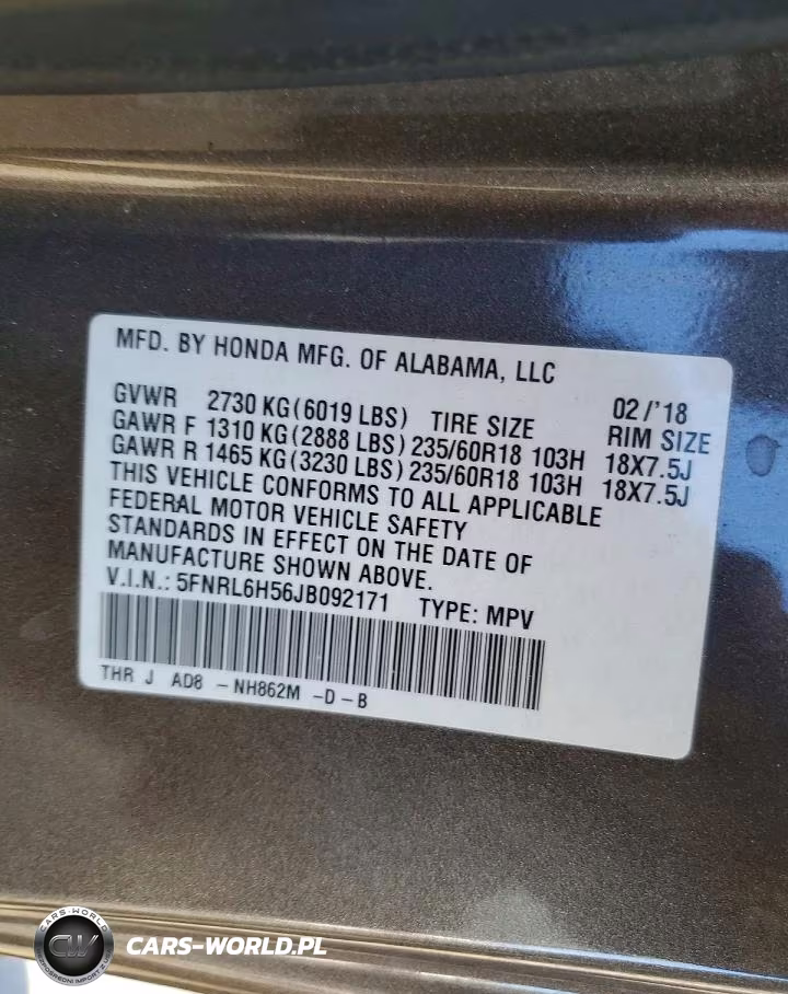 2018 Honda Odyssey Ex VIN:5FNRL6H56JB092171 - 13