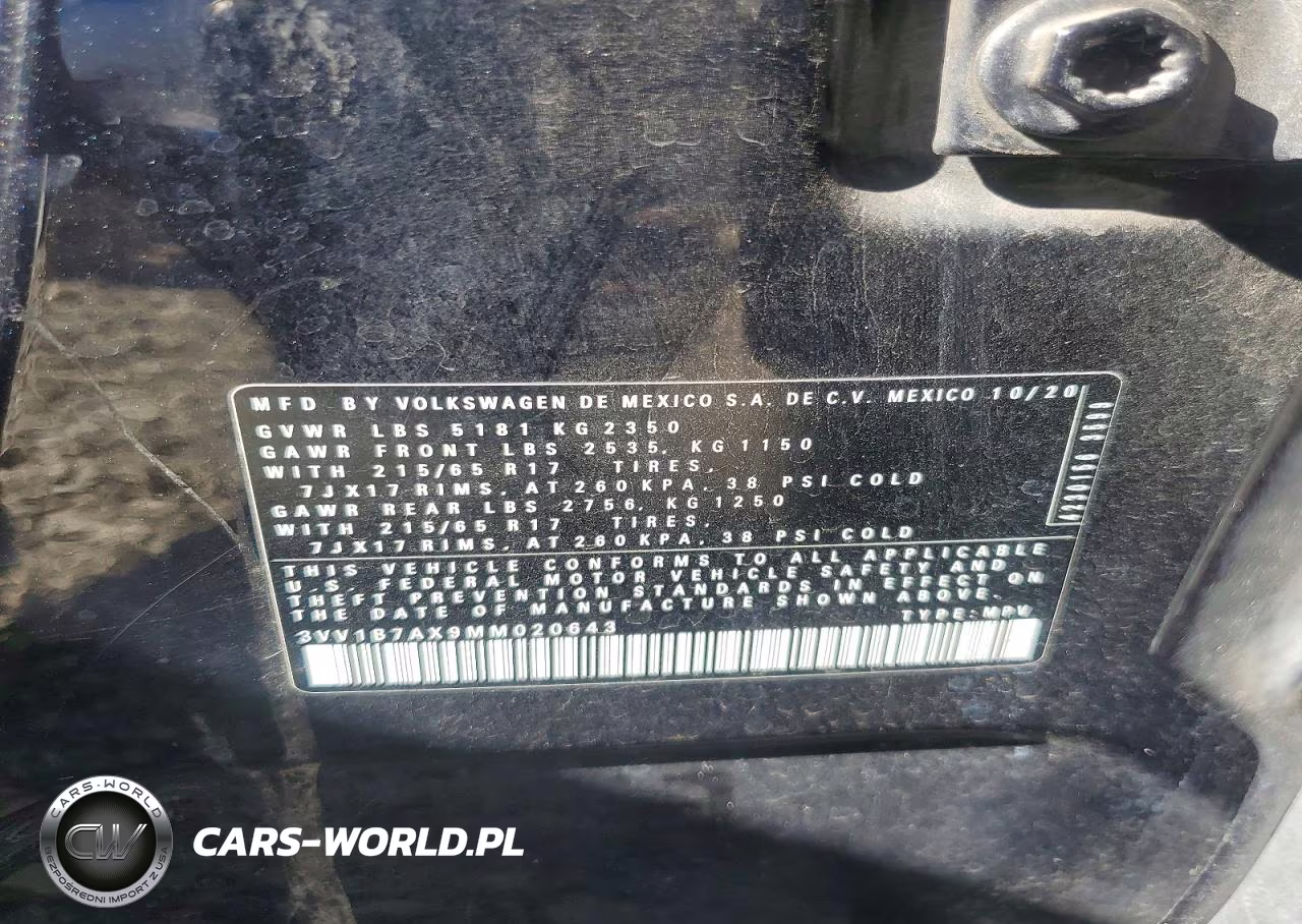 2021 Volkswagen Tiguan S VIN:3VV1B7AX9MM020643 - 13