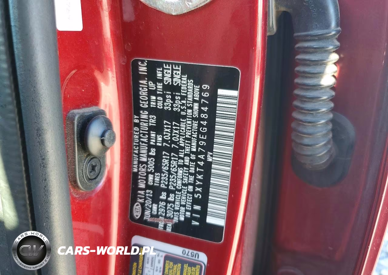 2014 Kia Sorento Lx VIN:5XYKT4A79EG484769 - 13