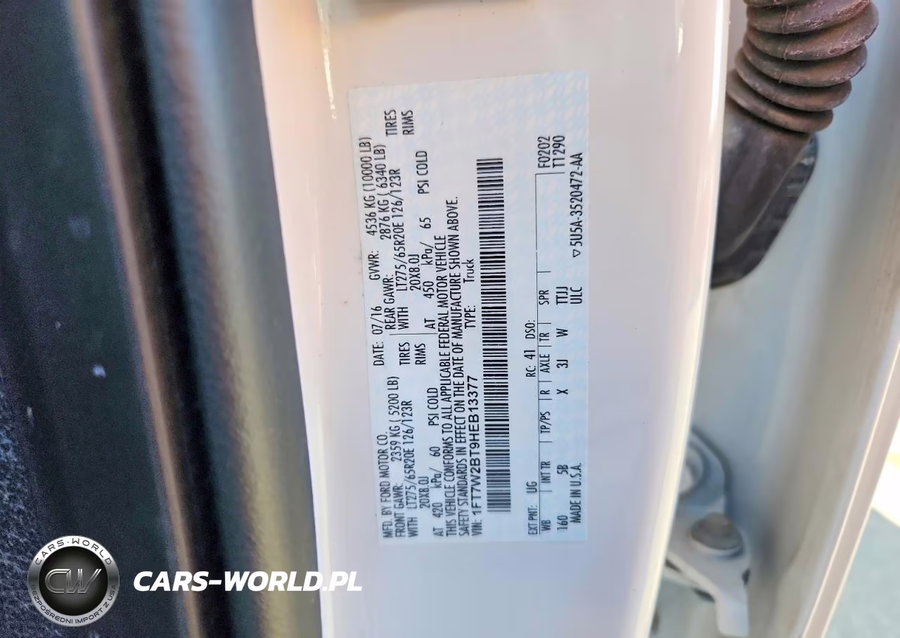 2017 Ford F250 Super Duty VIN:1FT7W2BT9HEB13377 - 12