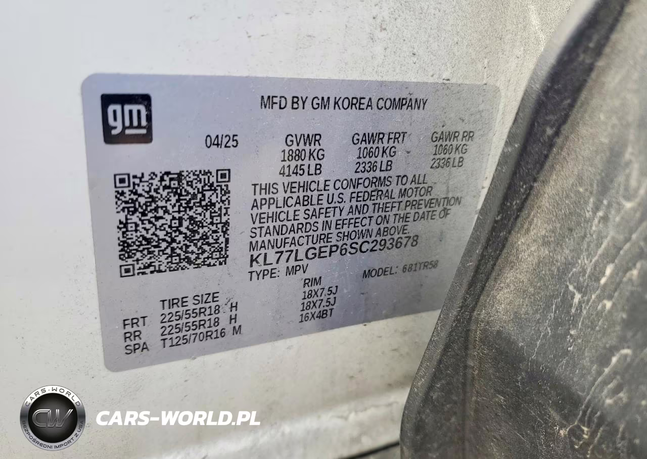 2025 Chevrolet Trax 1Rs VIN:KL77LGEP6SC293678 - 13