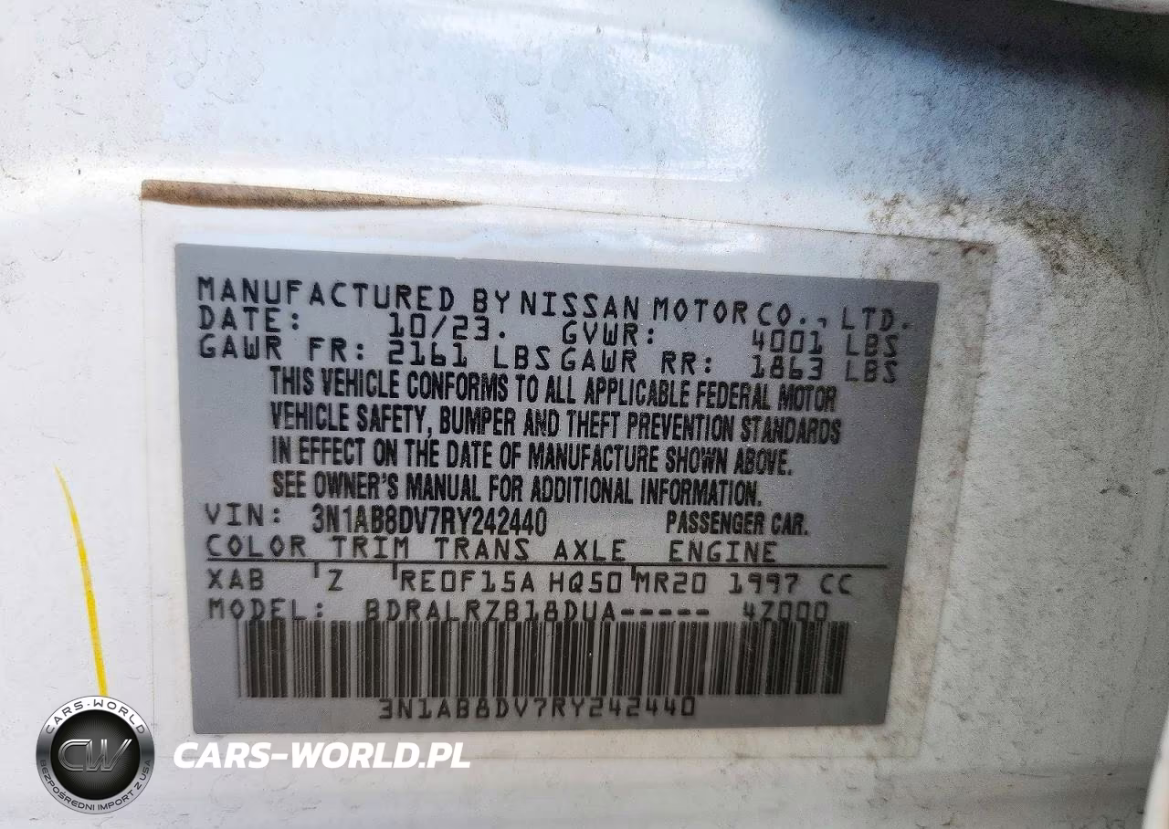2024 Nissan Sentra Sr VIN:3N1AB8DV7RY242440 - 12