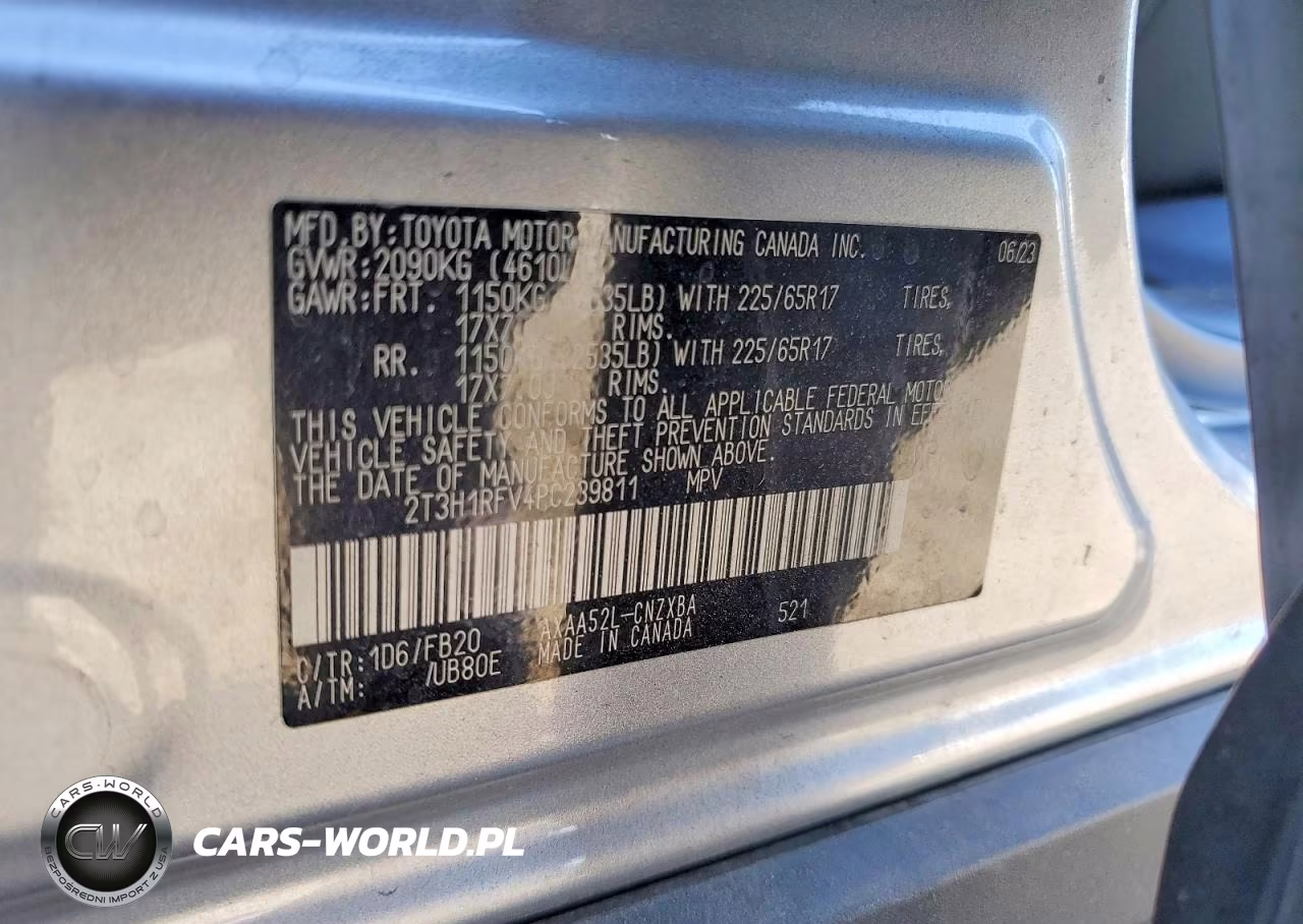 2023 Toyota Rav4 Le VIN:2T3H1RFV4PC239811 - 14