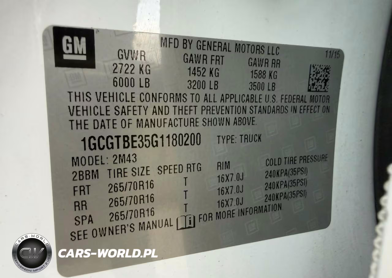 2016 Chevrolet Colorado VIN:1GCGTBE35G1180200 - 10