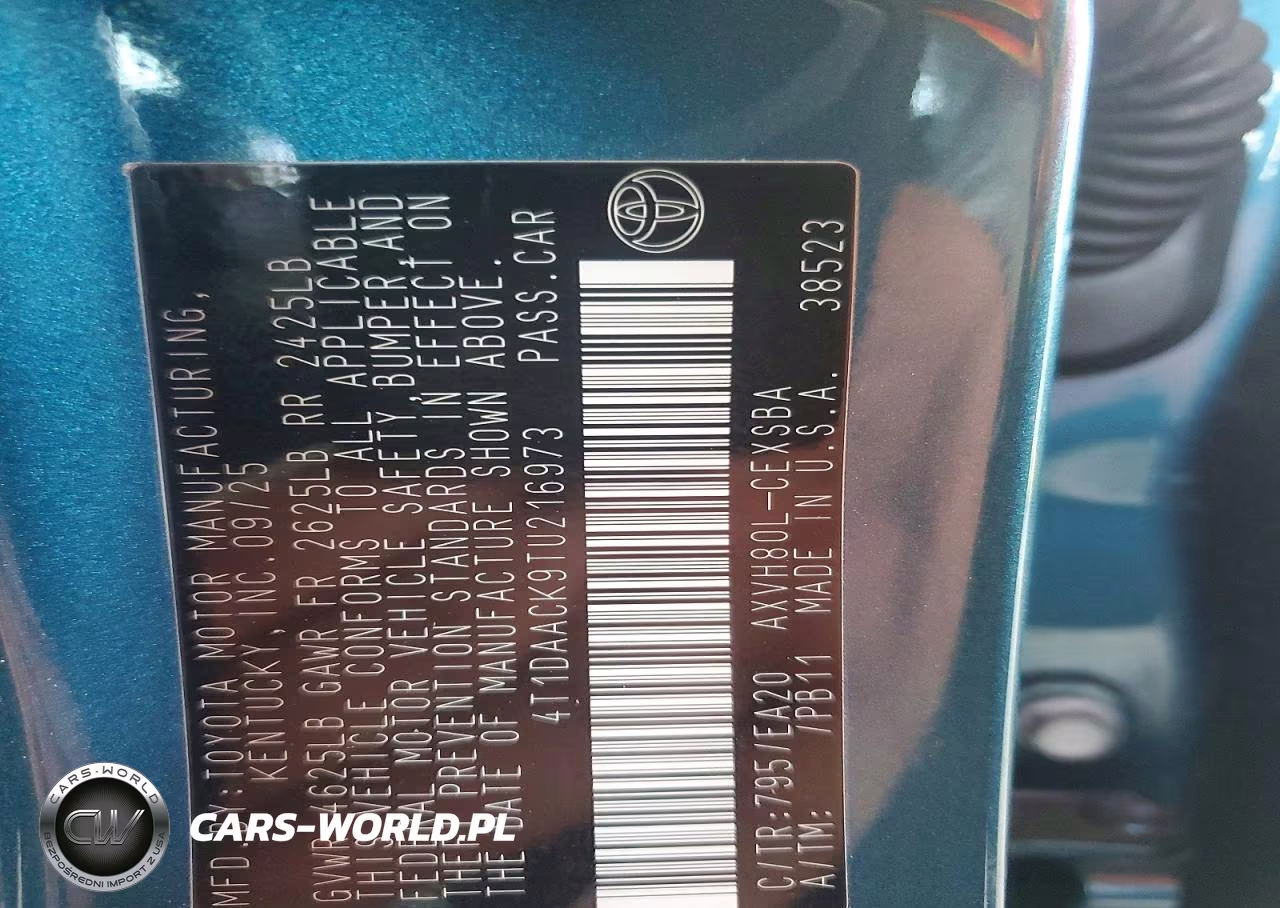 2026 Toyota Camry Se VIN:4T1DAACK9TU216973 - 13