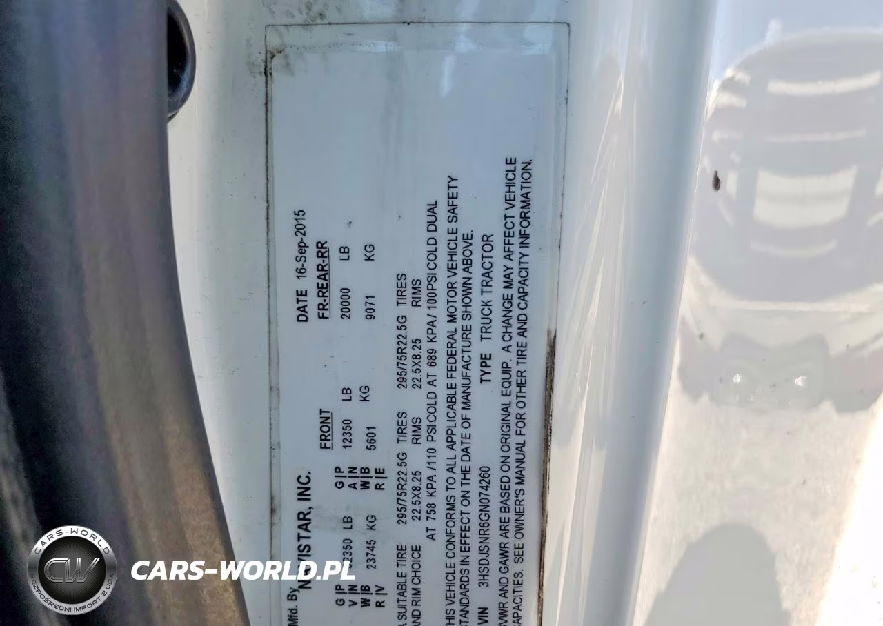 2022 International Truck VIN:3HSDJSNR6GN074260 - 13
