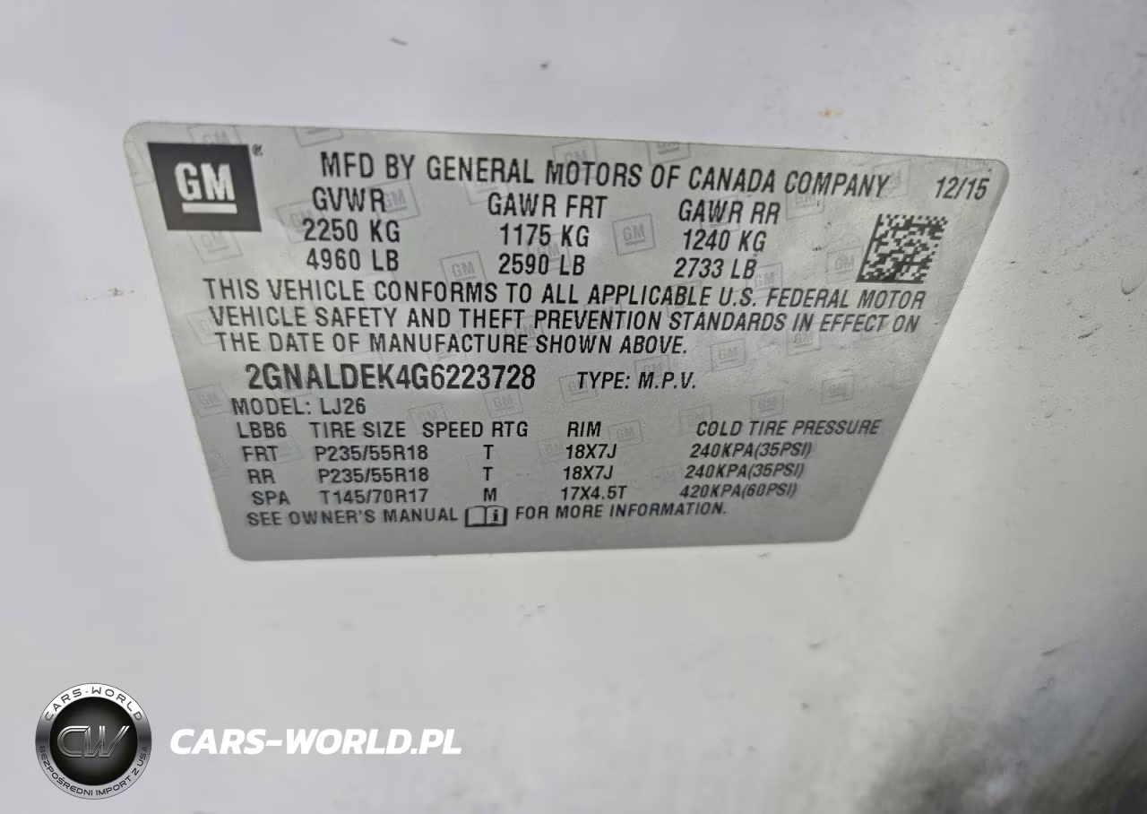2016 Chevrolet Equinox Ltz VIN:2GNALDEK4G6223728 - 13