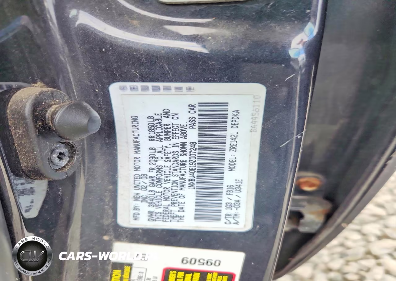 2009 Toyota Corolla Base VIN:1NXBU40E19Z007248 - 12