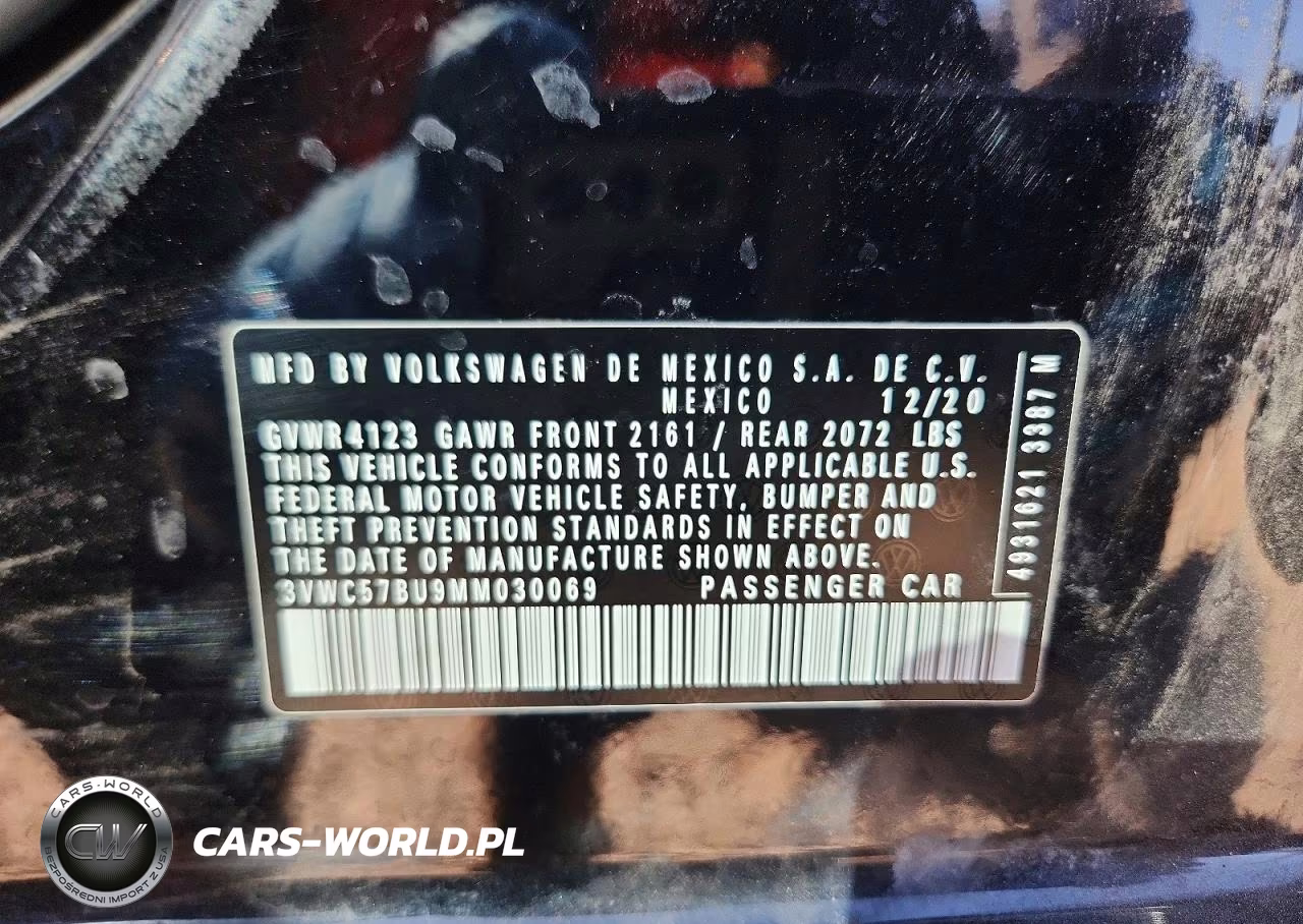 2021 Volkswagen Jetta S VIN:3VWC57BU9MM030069 - 12