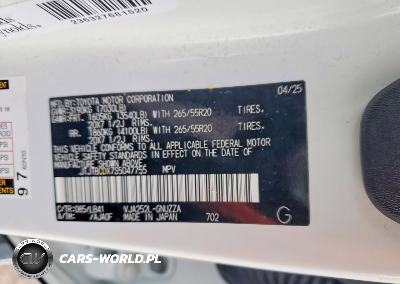 2025 Lexus Gx 550 Premium+ VIN:JTJTBCDX7S5047755 - 13