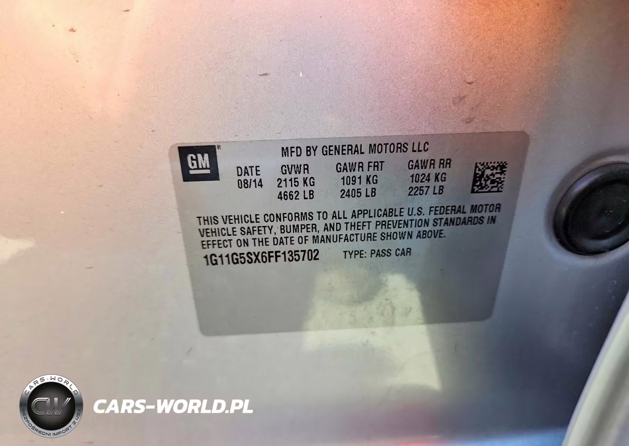 2015 Chevrolet Malibu Ltz VIN:1G11G5SX6FF135702 - 13