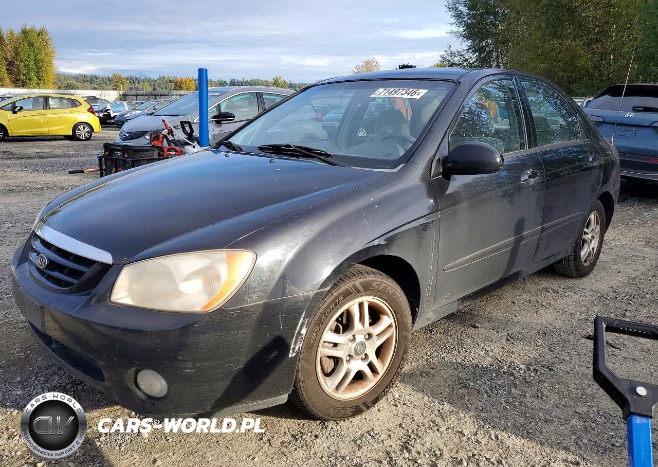 2004 Kia Spectra Lx VIN:KNAFE122445052608 - 1