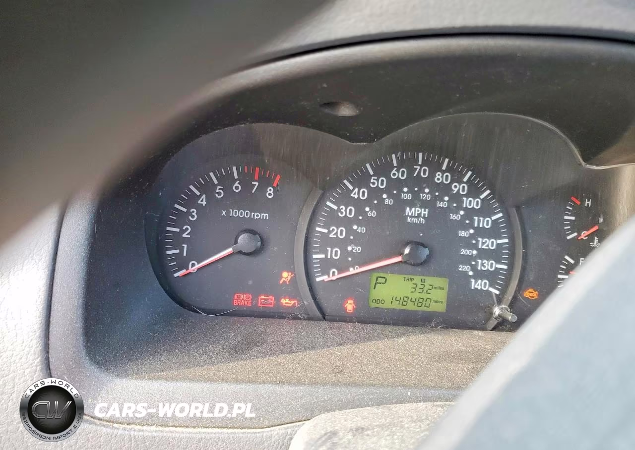 2004 Kia Spectra Lx VIN:KNAFE122445052608 - 9