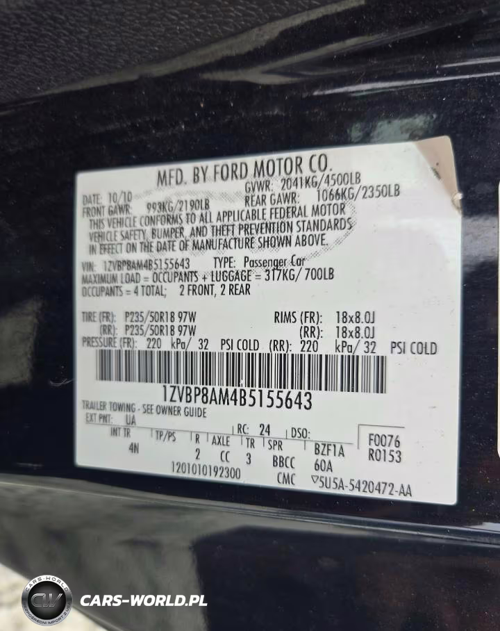 2011 Ford Mustang VIN:1ZVBP8AM4B5155643 - 12