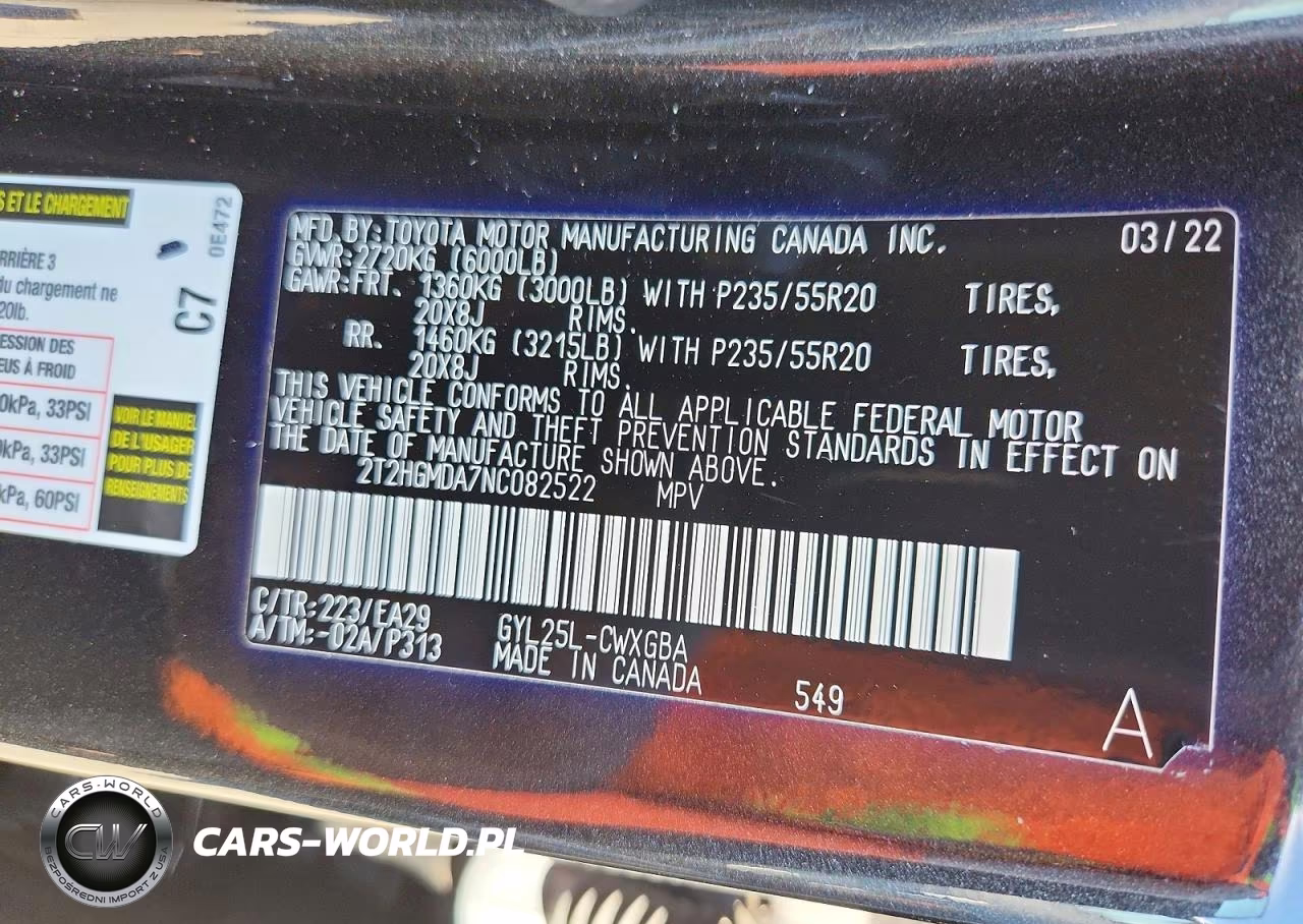 2022 Lexus Rx 450H VIN:2T2HGMDA7NC082522 - 13