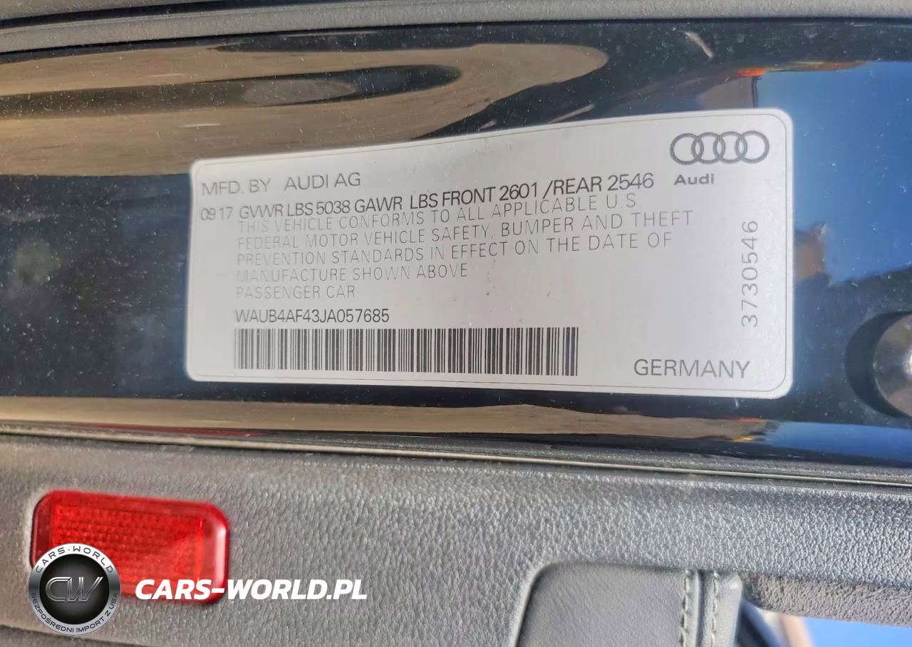 2018 Audi S4 Premium Plus VIN:WAUB4AF43JA057685 - 12