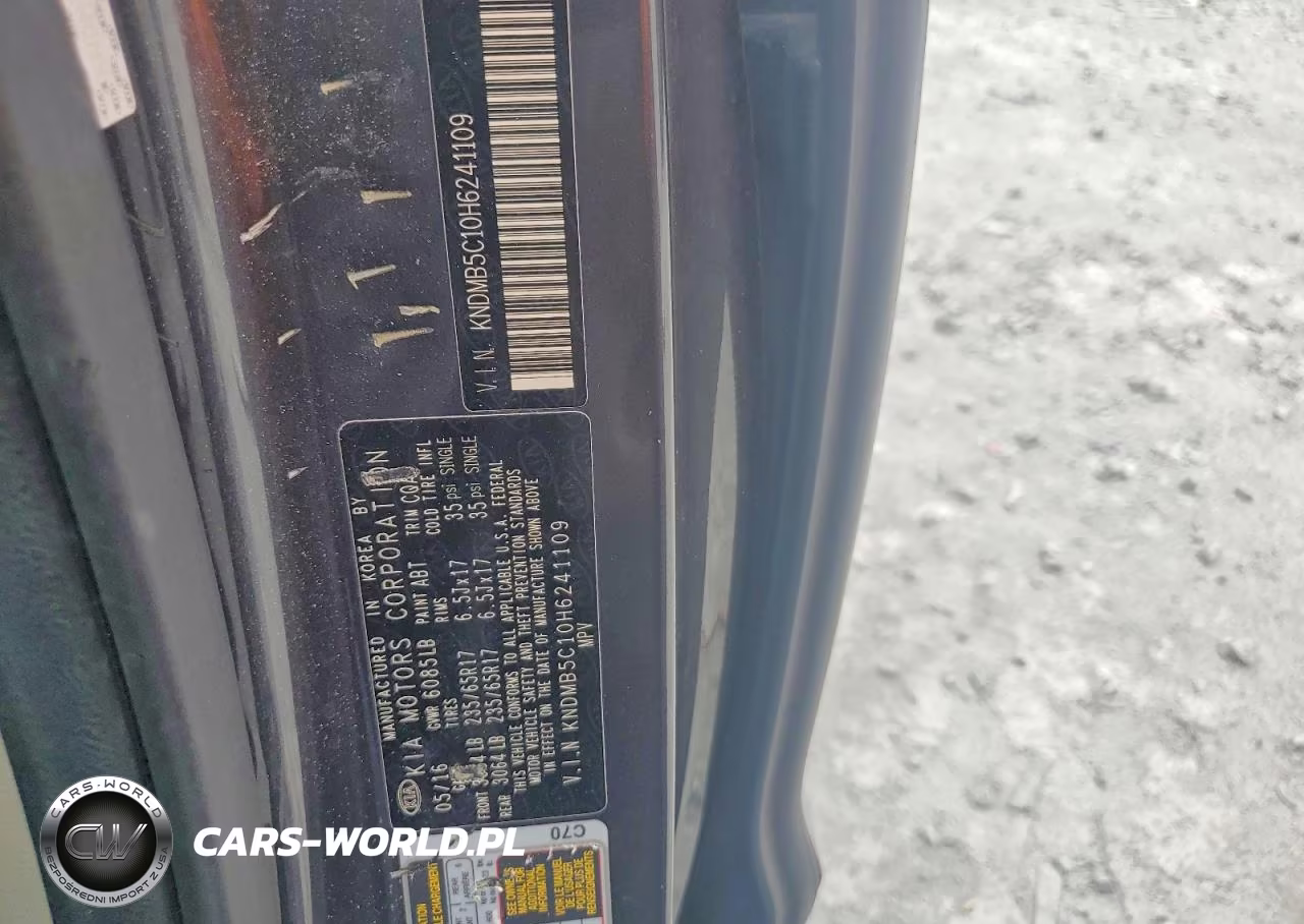 2017 Kia Sedona Lx VIN:KNDMB5C10H6241109 - 13