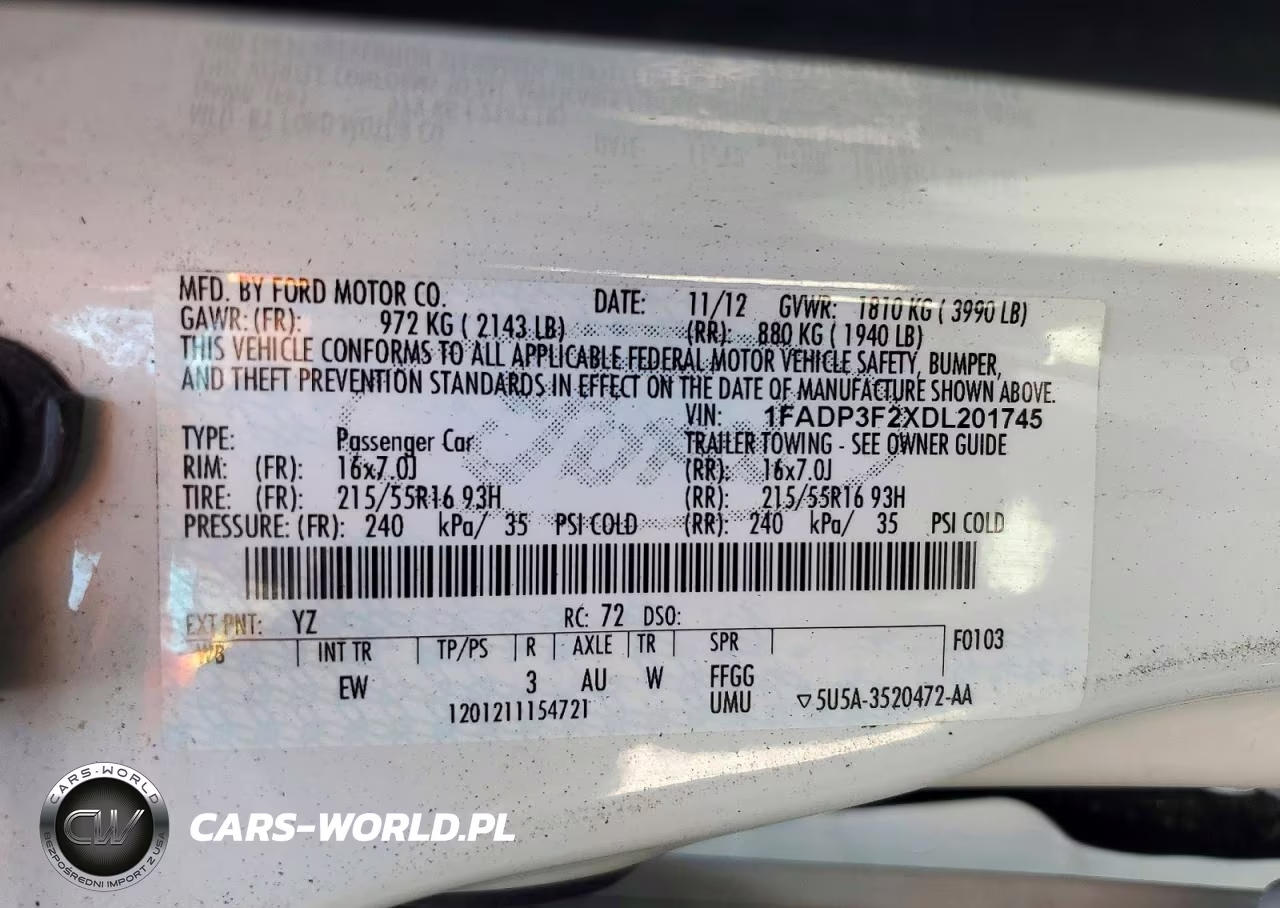 2013 Ford Focus Se VIN:1FADP3F2XDL201745 - 13