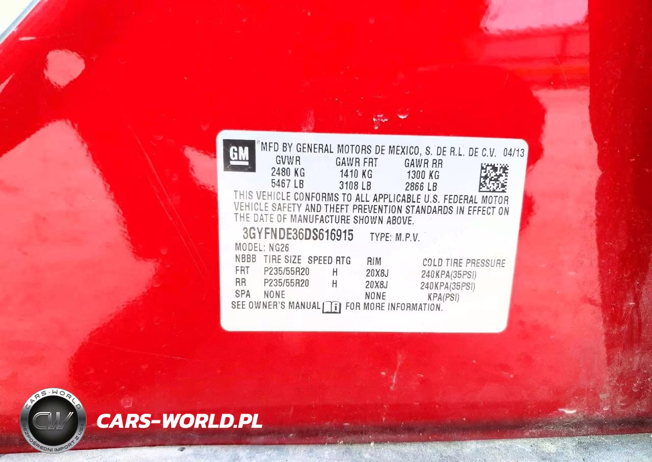 2013 Cadillac Srx Performance Collection VIN:3GYFNDE36DS616915 - 13
