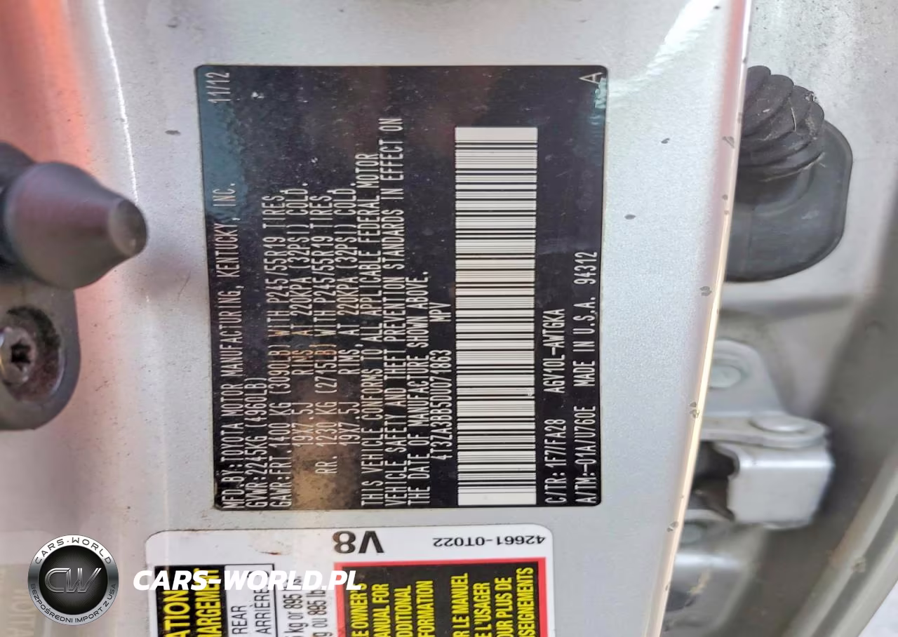 2013 Toyota Venza Le VIN:4T3ZA3BB5DU071863 - 13