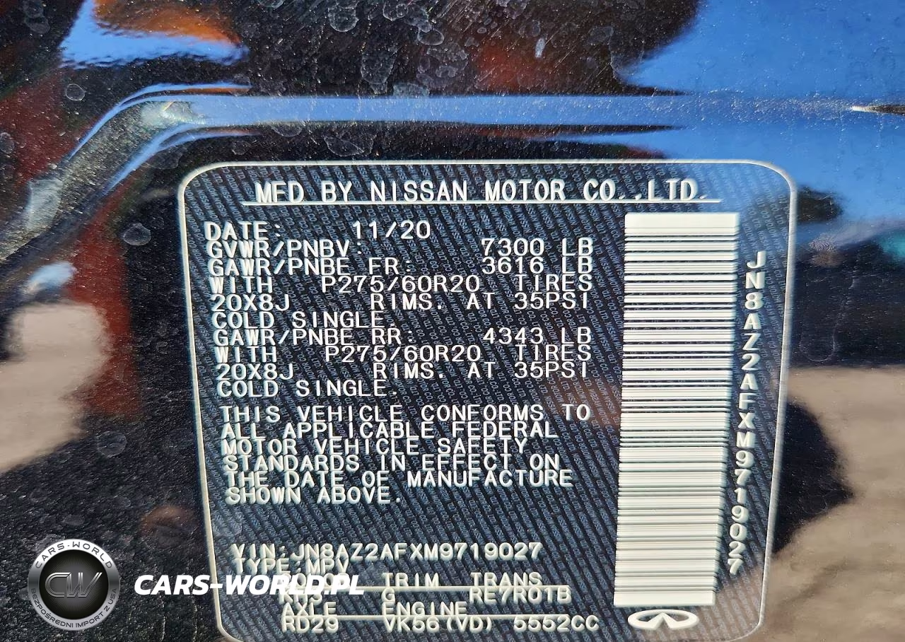 2021 Infiniti Qx80 Luxe VIN:JN8AZ2AFXM9719027 - 13