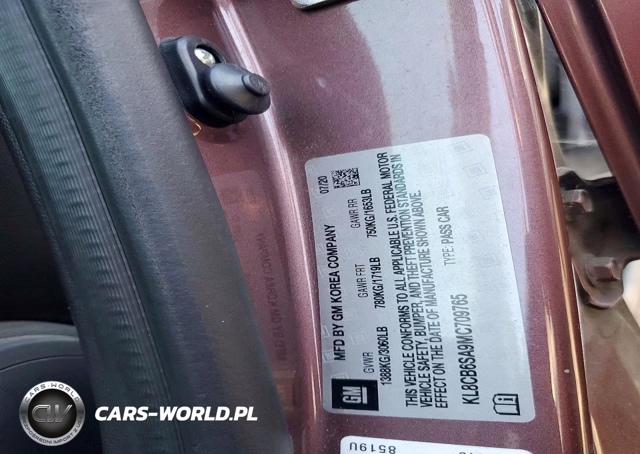 2021 Chevrolet Spark Ls VIN:KL8CB6SA9MC709765 - 12