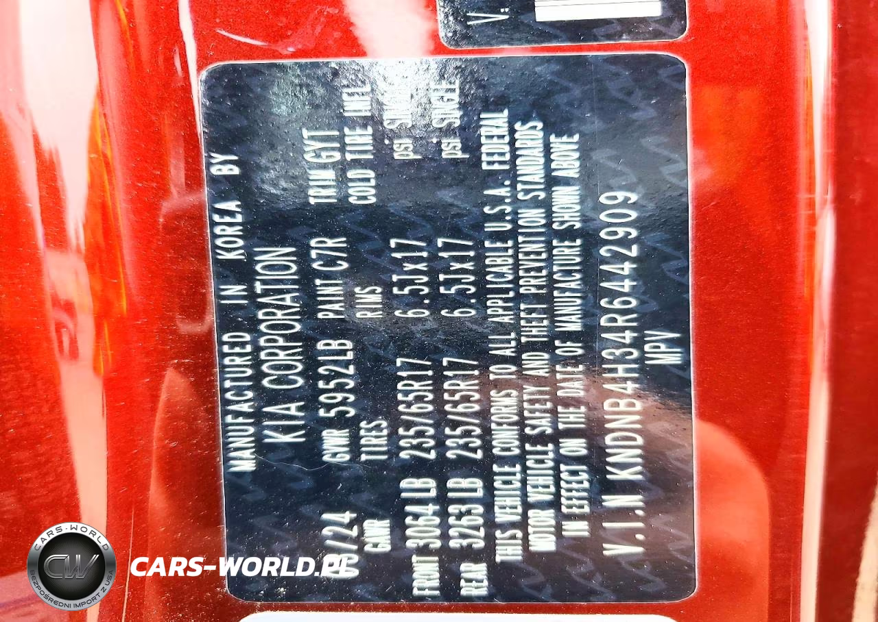 2024 Kia Carnival Lx VIN:KNDNB4H34R6442909 - 13