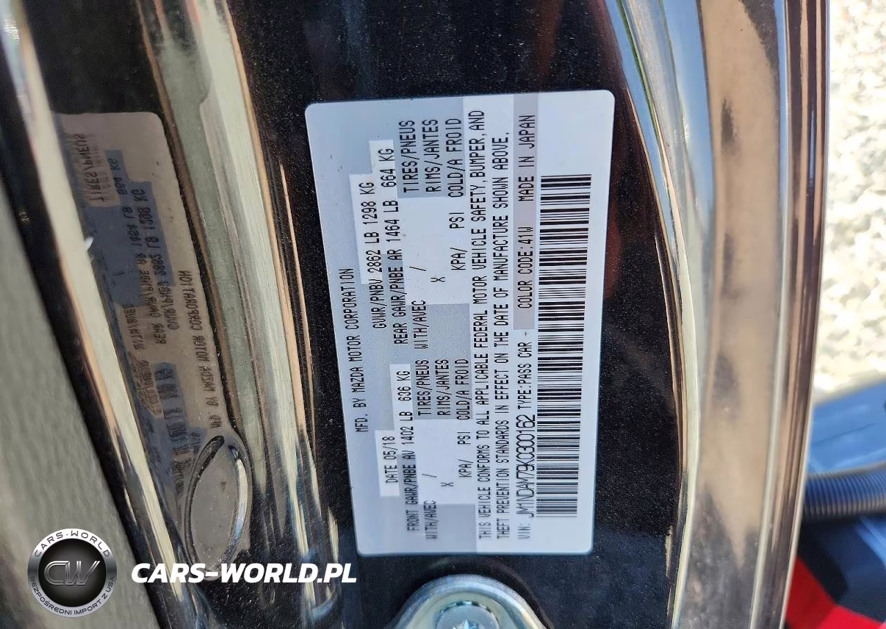 2019 Mazda Mx-5 Miata Grand Touring VIN:JM1NDAM79K0300162 - 12