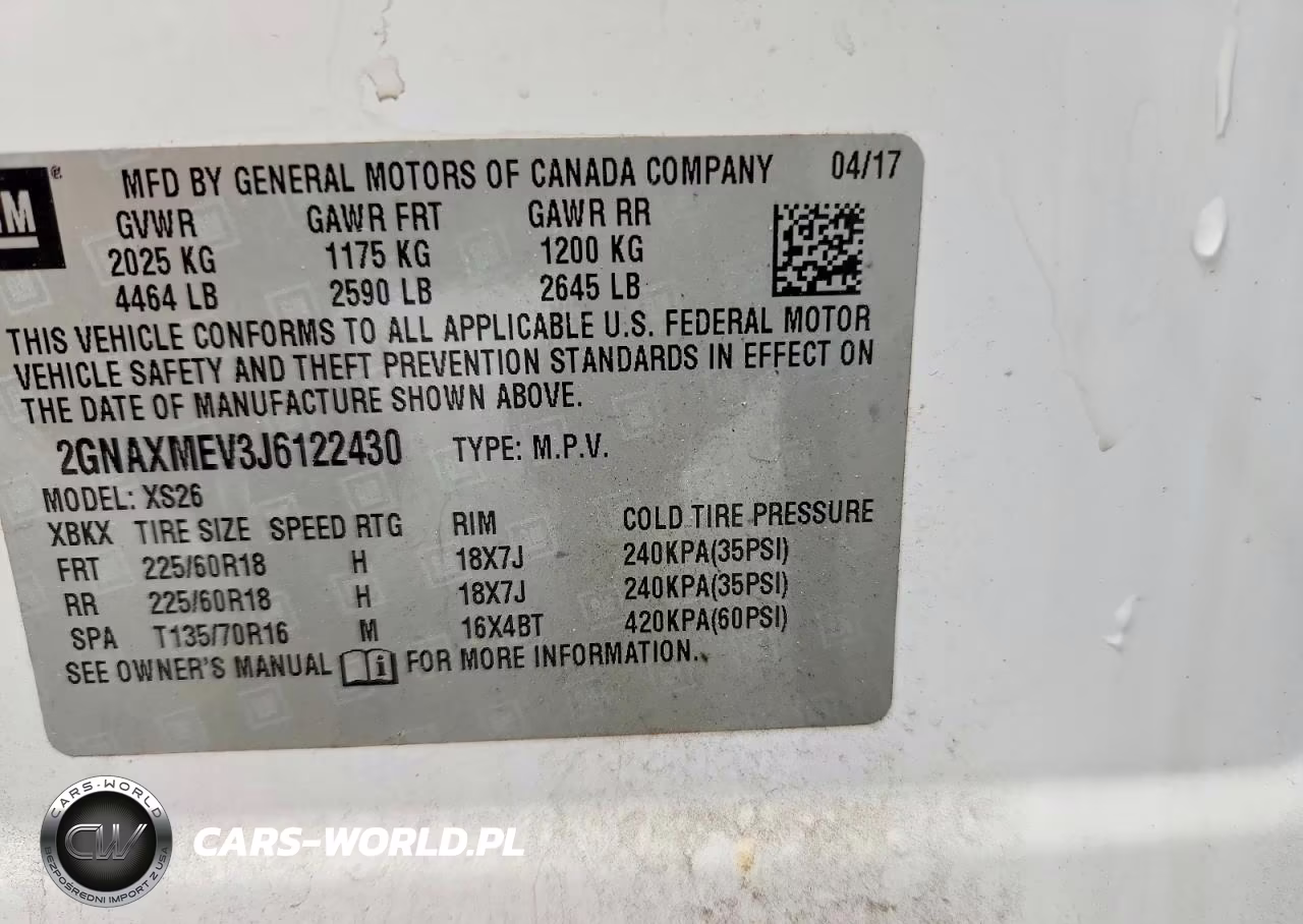 2018 Chevrolet Equinox Premier VIN:2GNAXMEV3J6122430 - 13